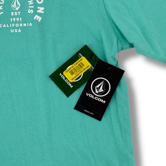 Volcom Stone Tennon T Shirt Boys Size XL 14 Front Back Print - Picture 5 of 6